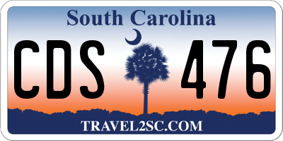 SC license plate CDS476