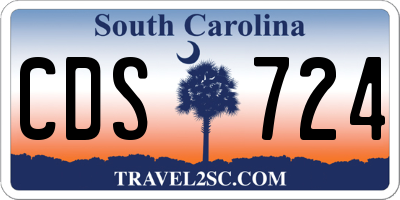 SC license plate CDS724
