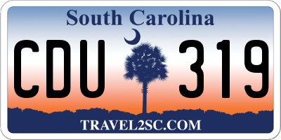SC license plate CDU319