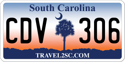 SC license plate CDV306