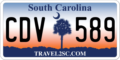 SC license plate CDV589