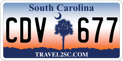 SC license plate CDV677