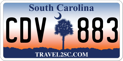 SC license plate CDV883