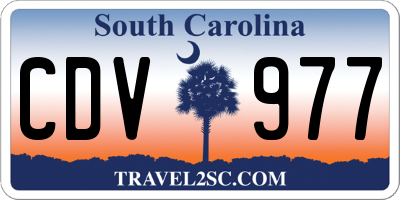 SC license plate CDV977