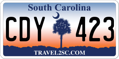 SC license plate CDY423