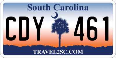SC license plate CDY461