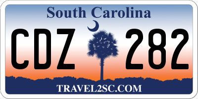 SC license plate CDZ282