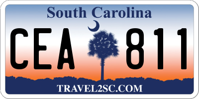 SC license plate CEA811