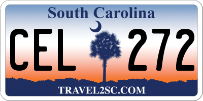 SC license plate CEL272