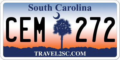 SC license plate CEM272