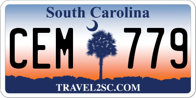 SC license plate CEM779