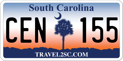 SC license plate CEN155