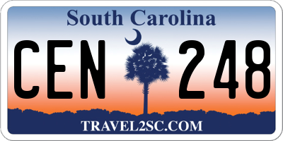SC license plate CEN248