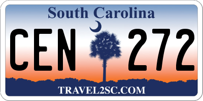 SC license plate CEN272