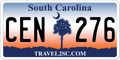 SC license plate CEN276