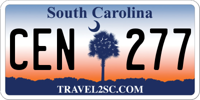 SC license plate CEN277