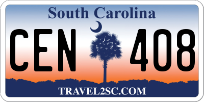 SC license plate CEN408