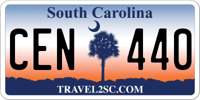 SC license plate CEN440