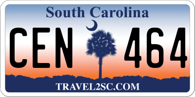 SC license plate CEN464