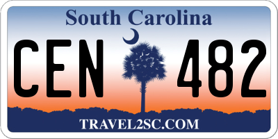 SC license plate CEN482