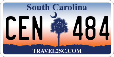 SC license plate CEN484