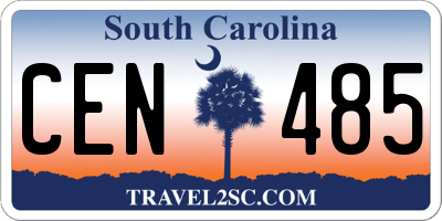 SC license plate CEN485