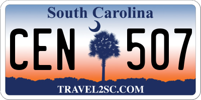 SC license plate CEN507