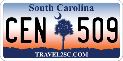 SC license plate CEN509