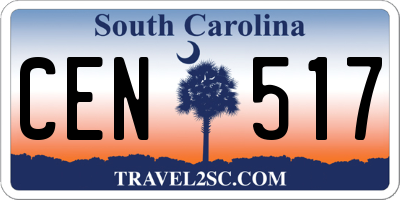SC license plate CEN517