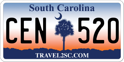 SC license plate CEN520