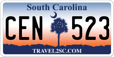 SC license plate CEN523