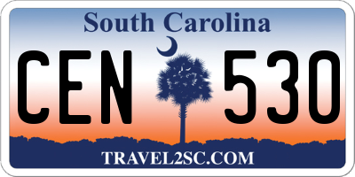 SC license plate CEN530