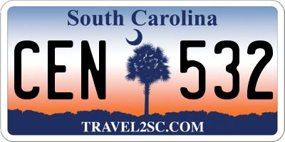 SC license plate CEN532