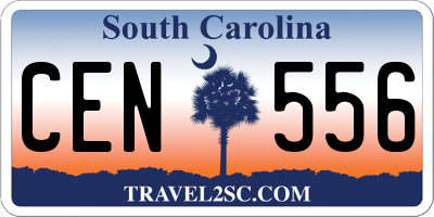 SC license plate CEN556