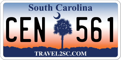 SC license plate CEN561
