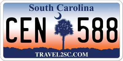 SC license plate CEN588