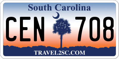 SC license plate CEN708