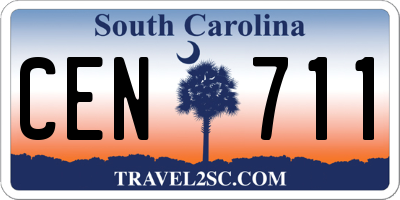 SC license plate CEN711