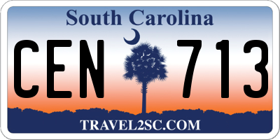 SC license plate CEN713