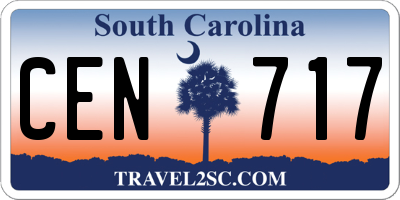 SC license plate CEN717