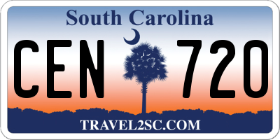 SC license plate CEN720