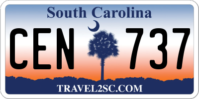 SC license plate CEN737