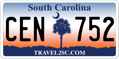 SC license plate CEN752