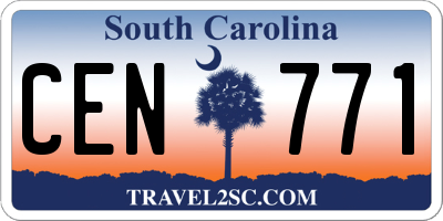 SC license plate CEN771