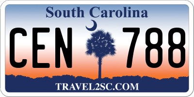 SC license plate CEN788