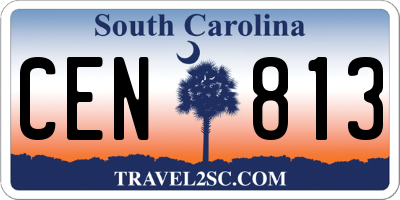 SC license plate CEN813