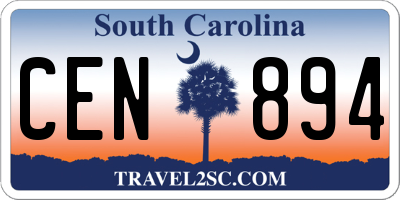 SC license plate CEN894