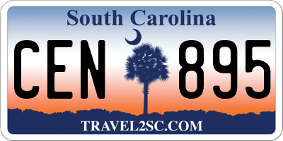 SC license plate CEN895