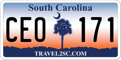 SC license plate CEO171