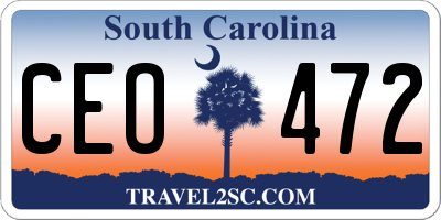 SC license plate CEO472